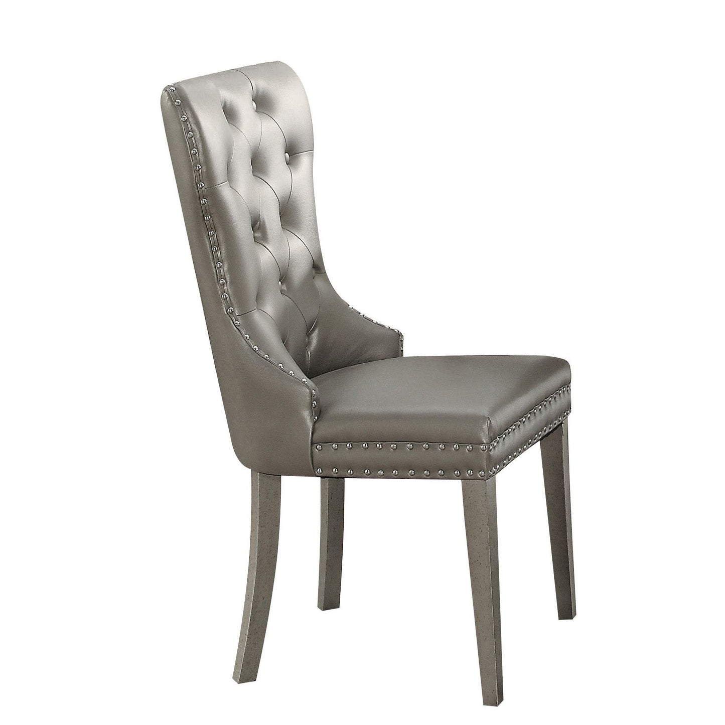 Champagne Tufted Side Chairs (Set of 2) image 2