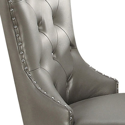 Champagne Tufted Side Chairs (Set of 2) image 3