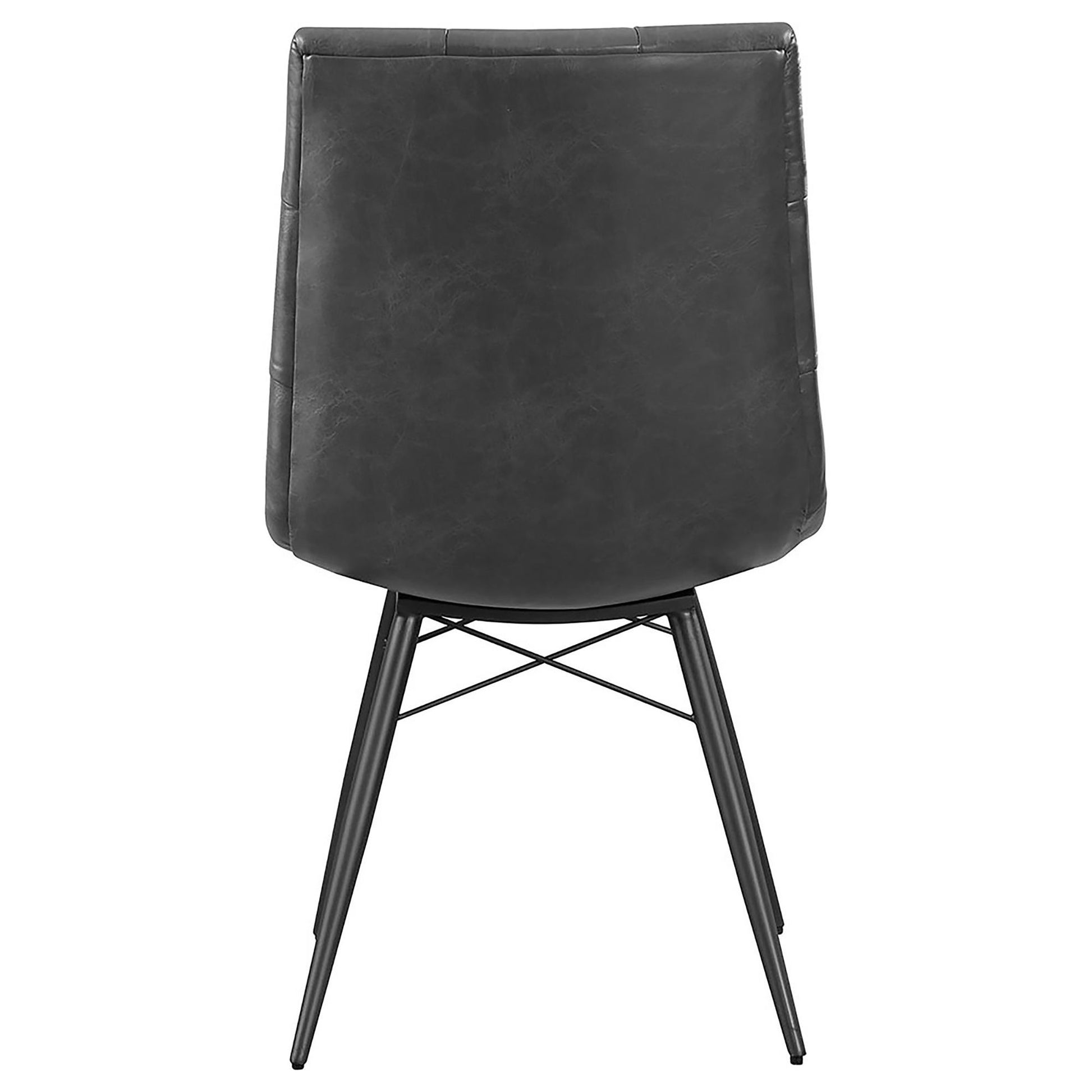 Charcoal and Gunmetal Tufted Back Dining Chairs (Set of 4) image 8