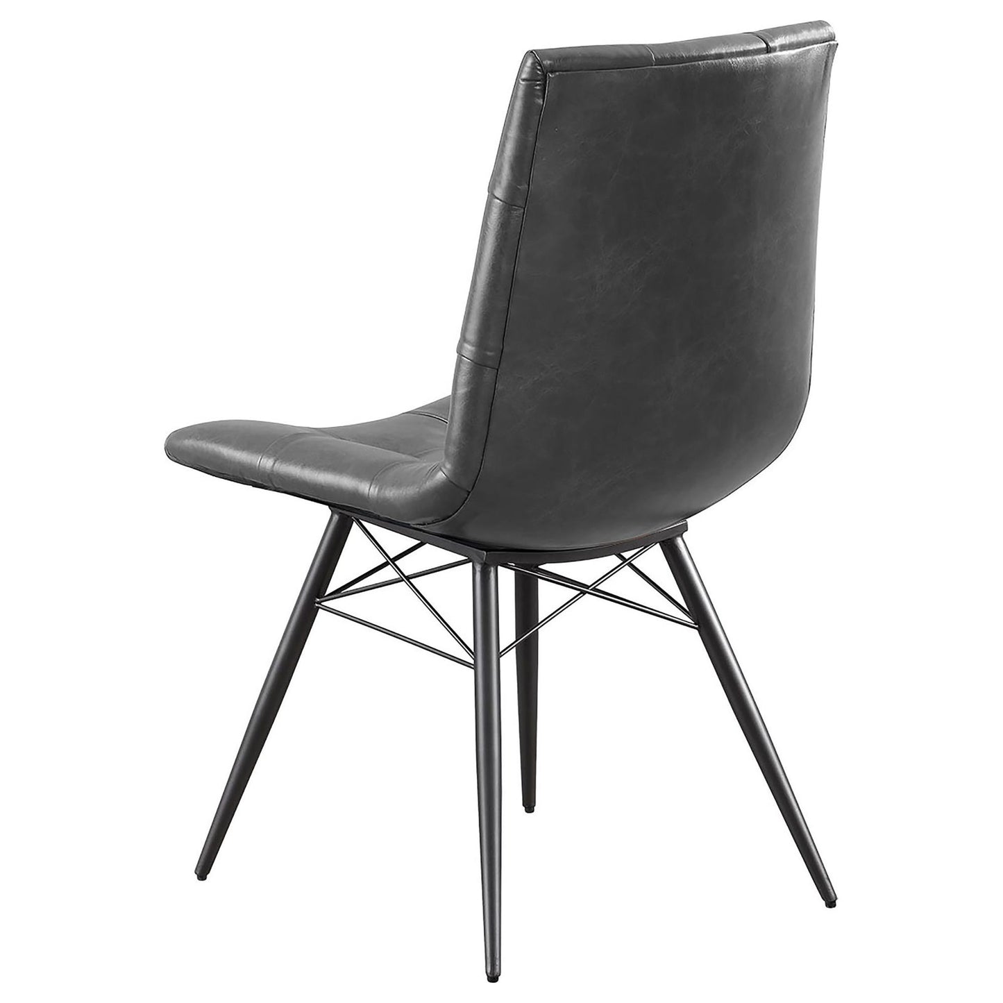 Charcoal and Gunmetal Tufted Back Dining Chairs (Set of 4) image 10