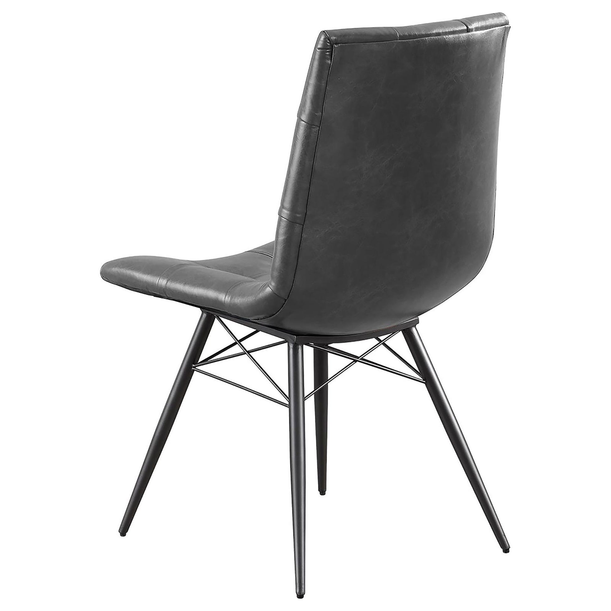 Charcoal and Gunmetal Tufted Back Dining Chairs (Set of 4) image 10