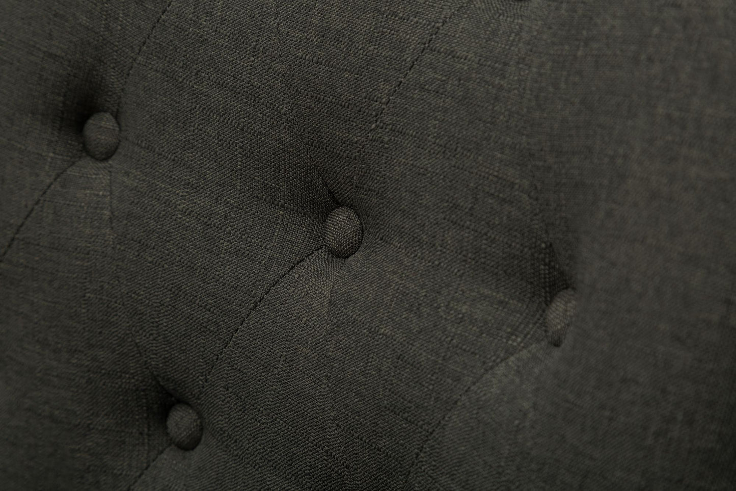 Charcoal Button Tufted Solid Wood Wingback Hostess Chairs with Nail Heads Set of 2 image 5