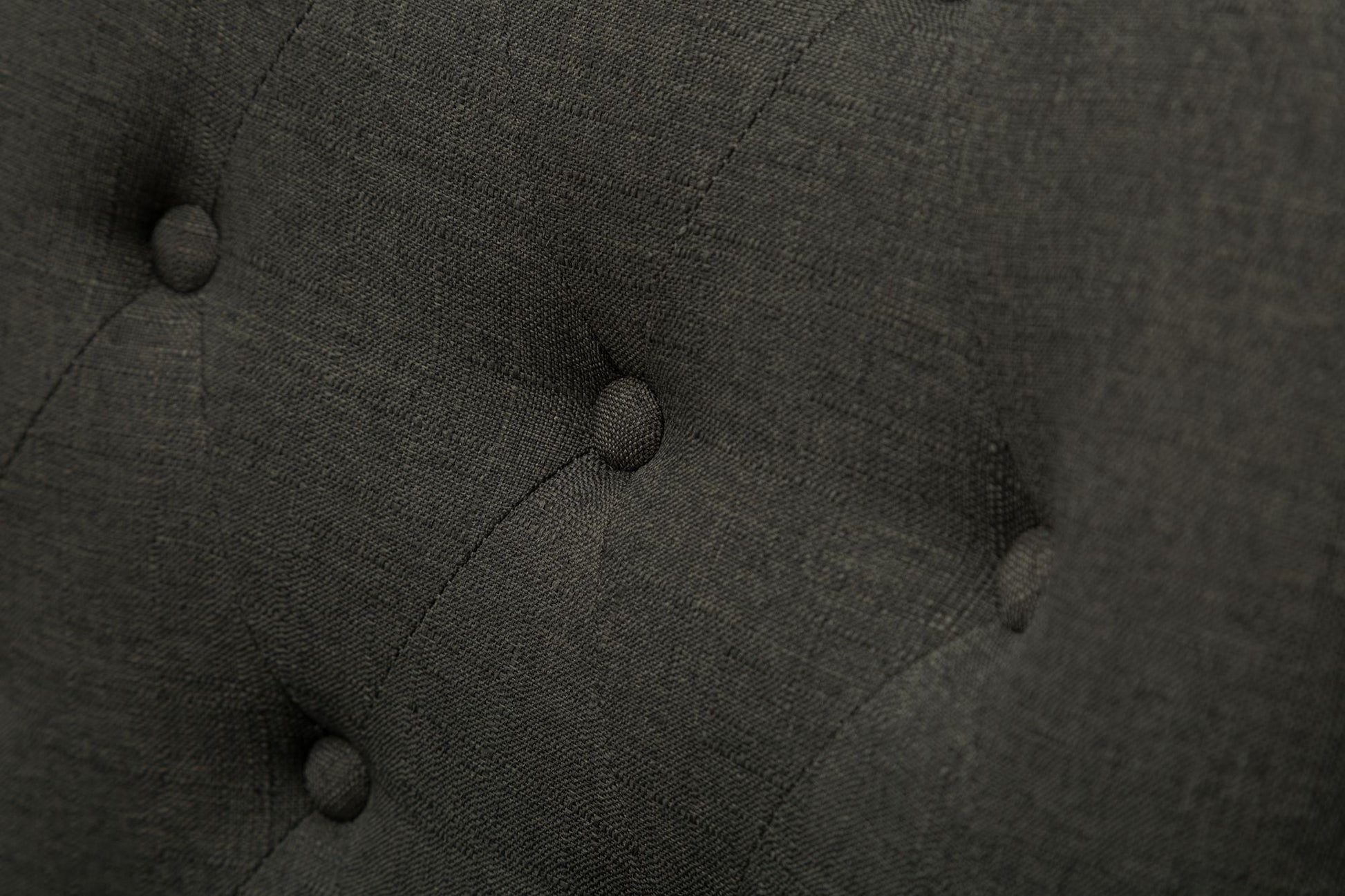 Charcoal Button Tufted Solid Wood Wingback Hostess Chairs with Nail Heads Set of 2 image 5