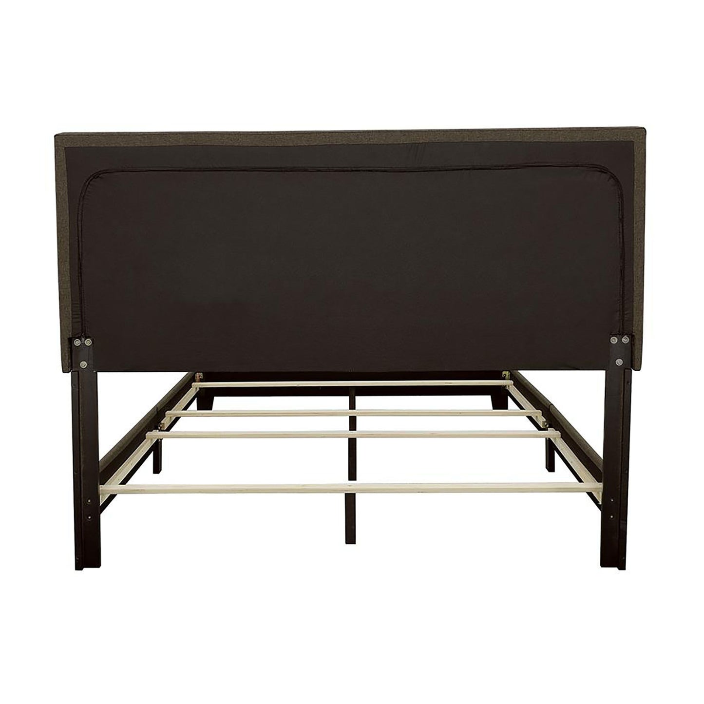 Charcoal Queen Bed with Nailhead Trim image 5