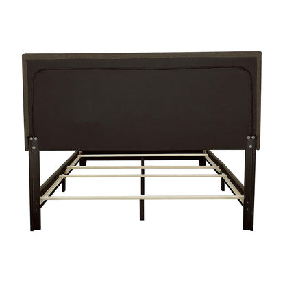 Charcoal Queen Bed with Nailhead Trim image 5