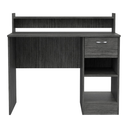 Charlotte Computer Desk with 2 Storage Shelves and Drawer image 10
