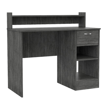 Charlotte Computer Desk with 2 Storage Shelves and Drawer image 2