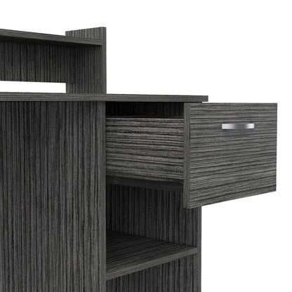Charlotte Computer Desk with 2 Storage Shelves and Drawer image 7