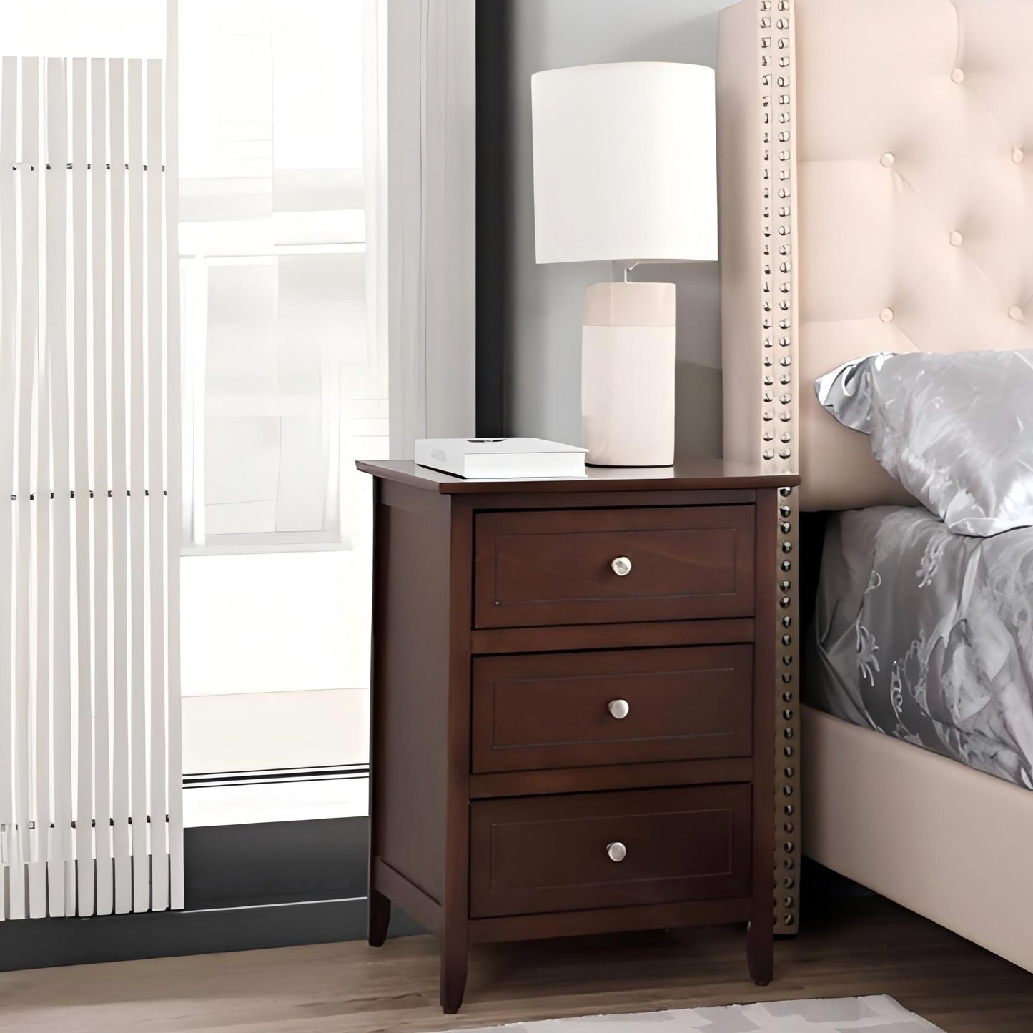 Charming Cappuccino Nightstand For Any Room image 1