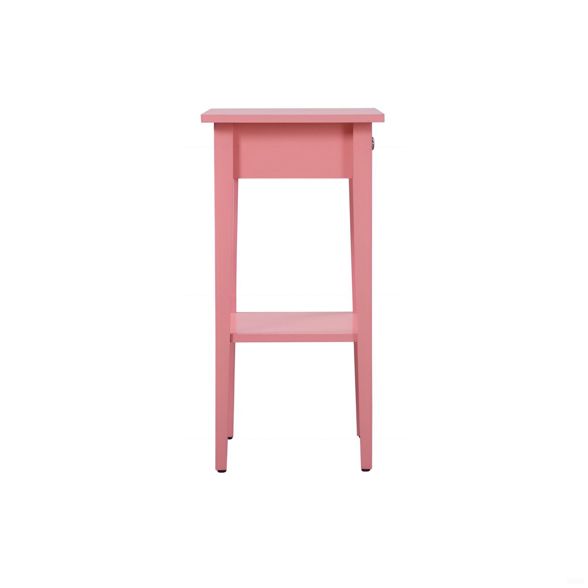 Charming Pink Contemporary Nightstand image 6