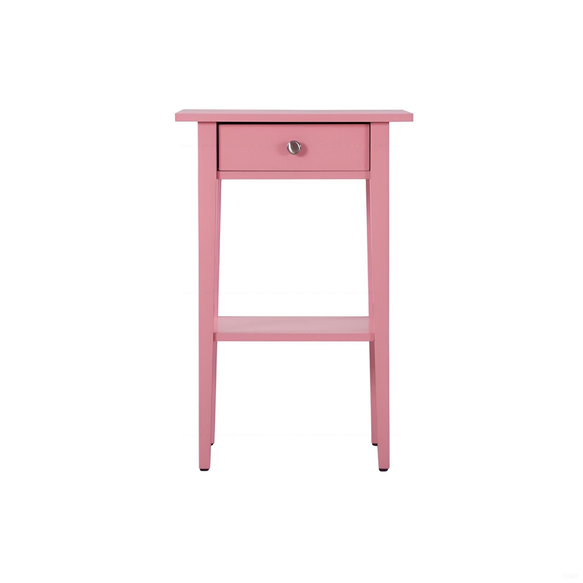 Charming Pink Contemporary Nightstand image 5