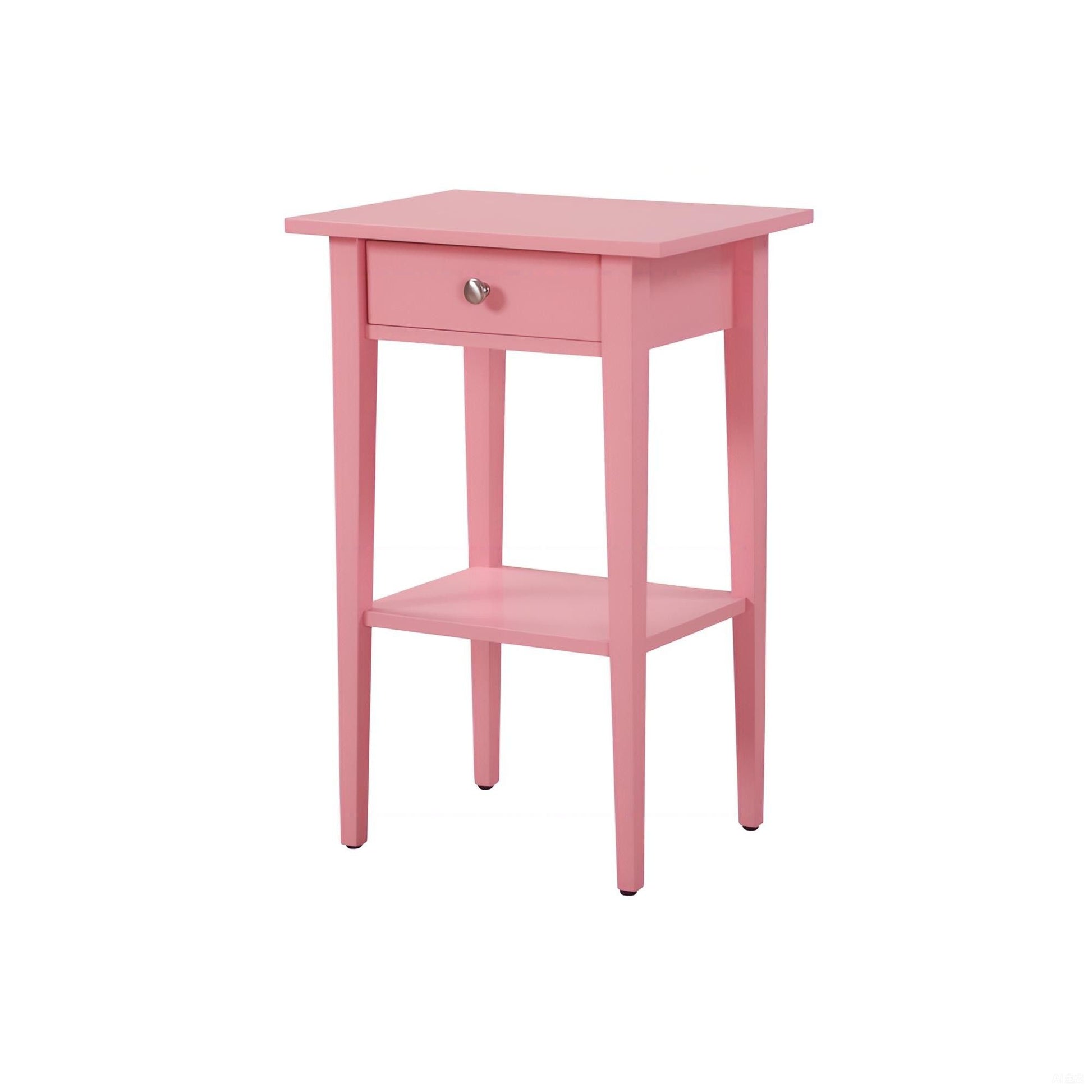 Charming Pink Contemporary Nightstand image 4