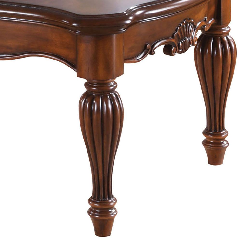 Cherry Rectangle Coffee Table with Turned Legs image 2