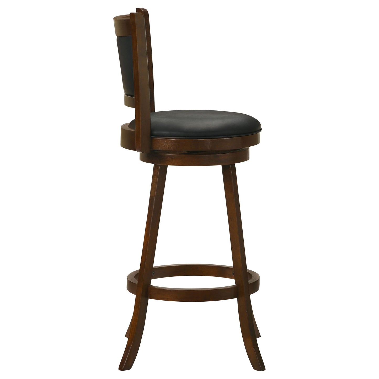 Chestnut and Black Swivel Stool (Set of 2) image 6