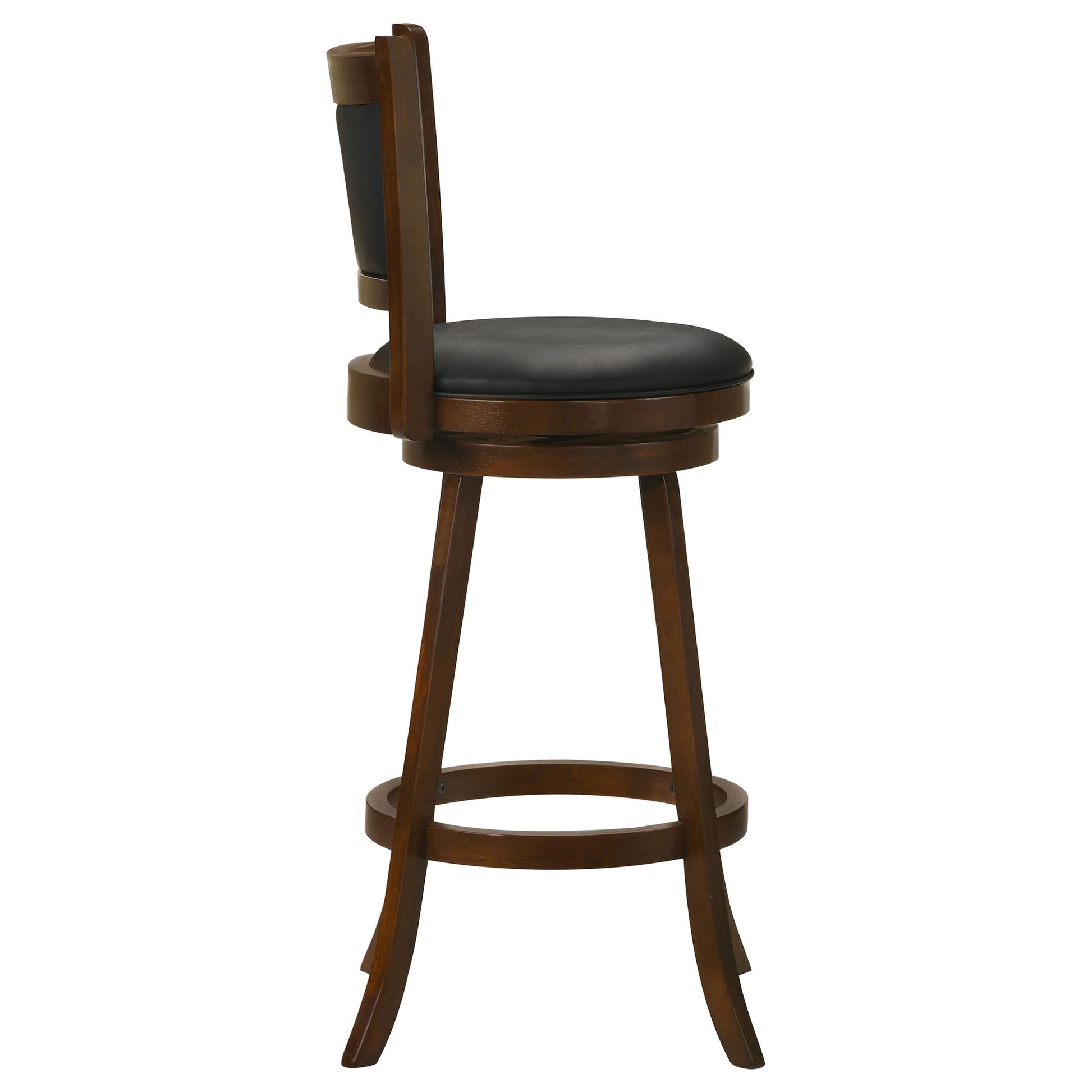 Chestnut and Black Swivel Stool (Set of 2) image 6