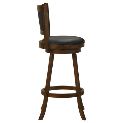 Chestnut and Black Swivel Stool (Set of 2) image 6
