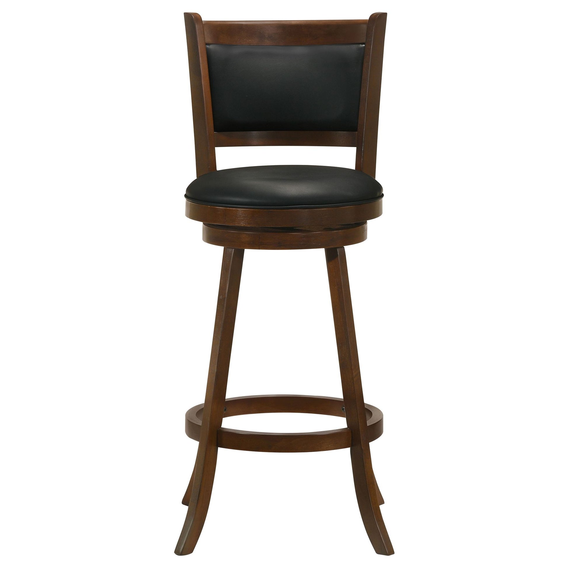 Chestnut and Black Swivel Stool (Set of 2) image 5