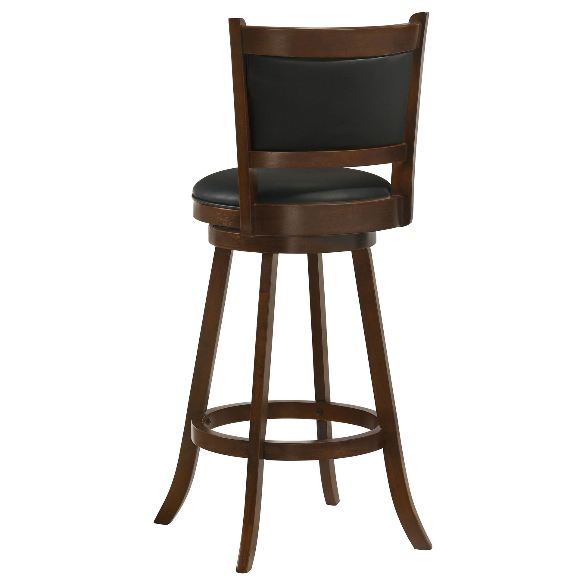 Chestnut and Black Swivel Stool (Set of 2) image 9