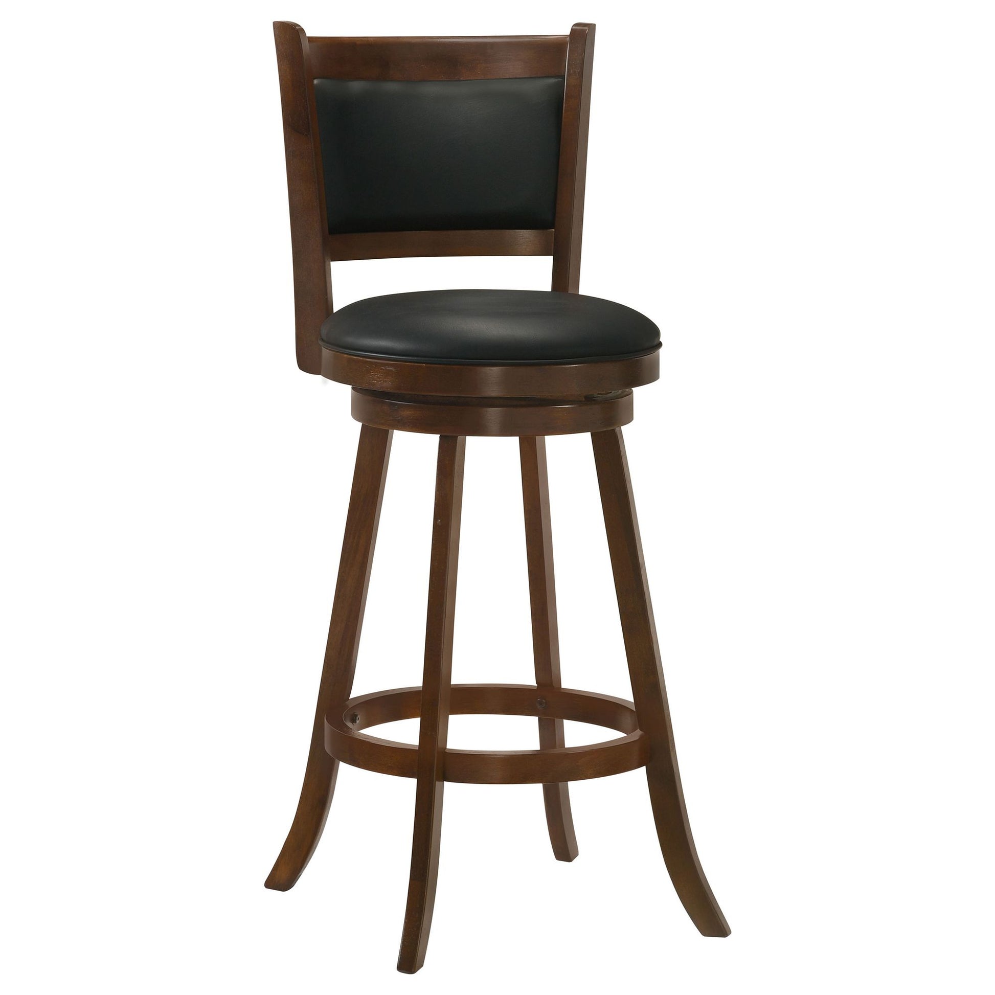 Chestnut and Black Swivel Stool (Set of 2) image 3