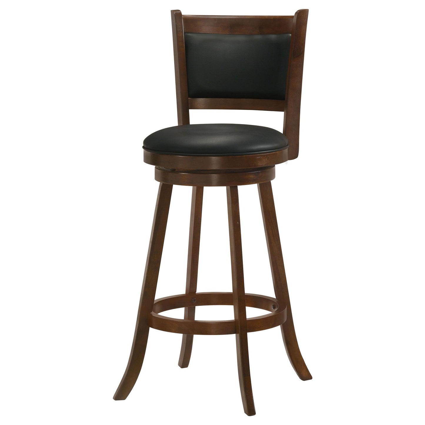Chestnut and Black Swivel Stool (Set of 2) image 4