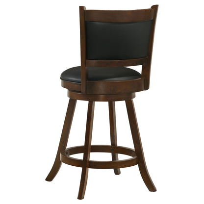 Chestnut and Black Wooden Swivel Stool (Set of 2) image 9