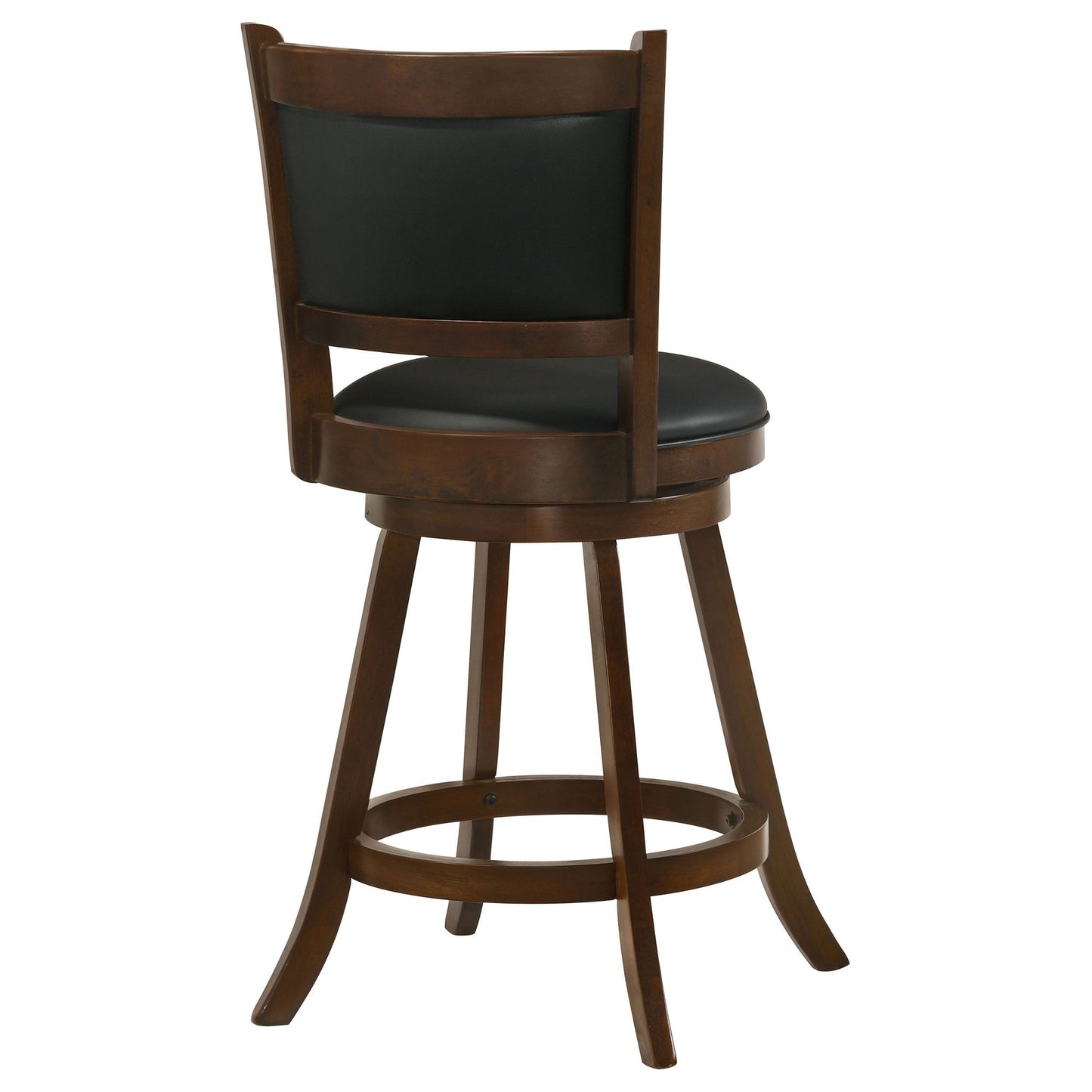 Chestnut and Black Wooden Swivel Stool (Set of 2) image 8