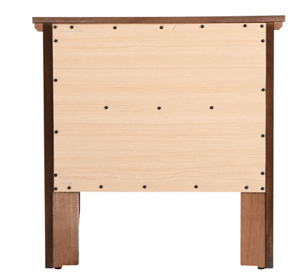 Chic Espresso Nightstand With Storage Drawers image 4