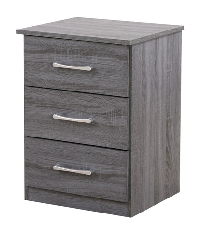 Chic Gray Contemporary Nightstand image 2