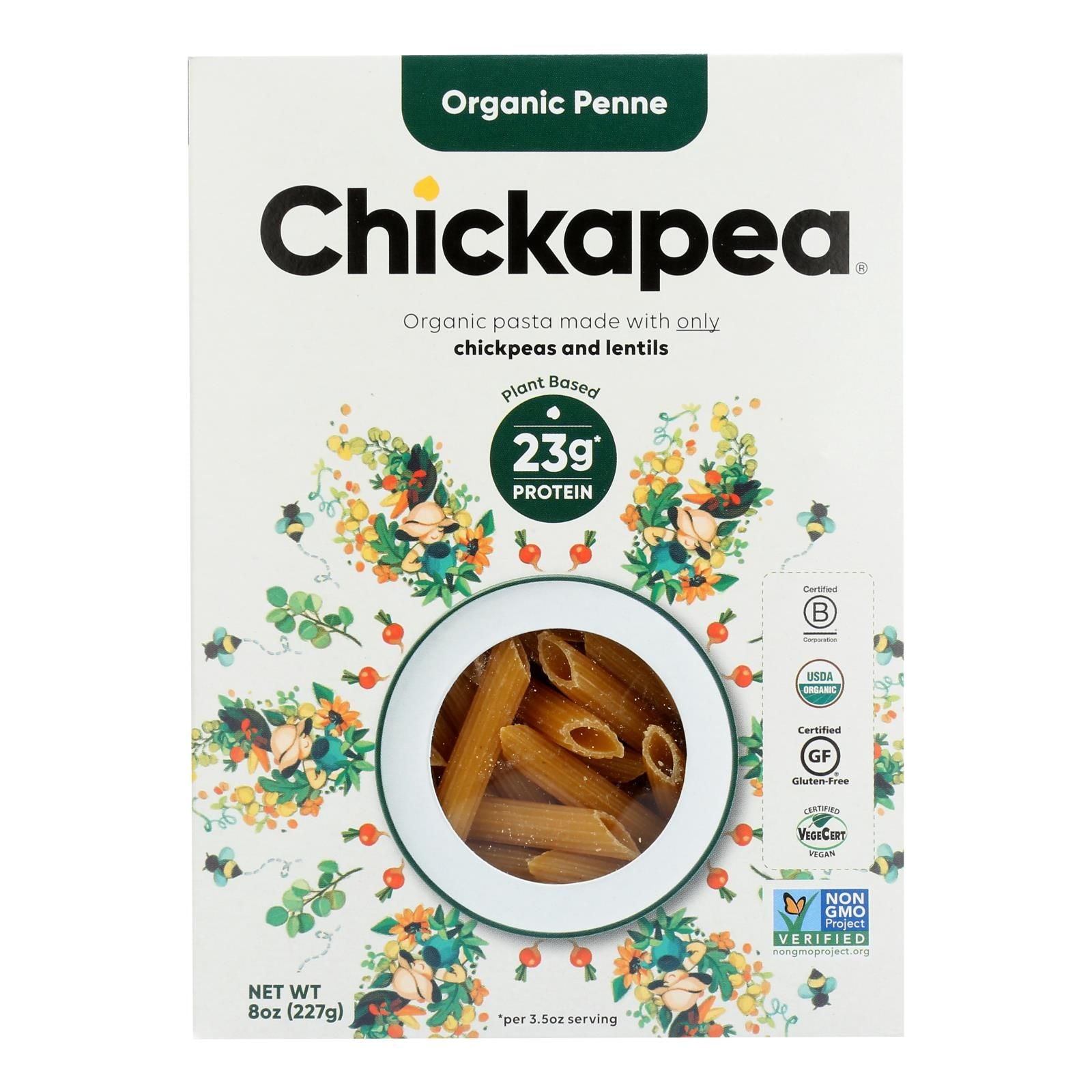 Chickapea Pasta - Pasta - Penne - Case Of 6 - 8 Oz. image 1