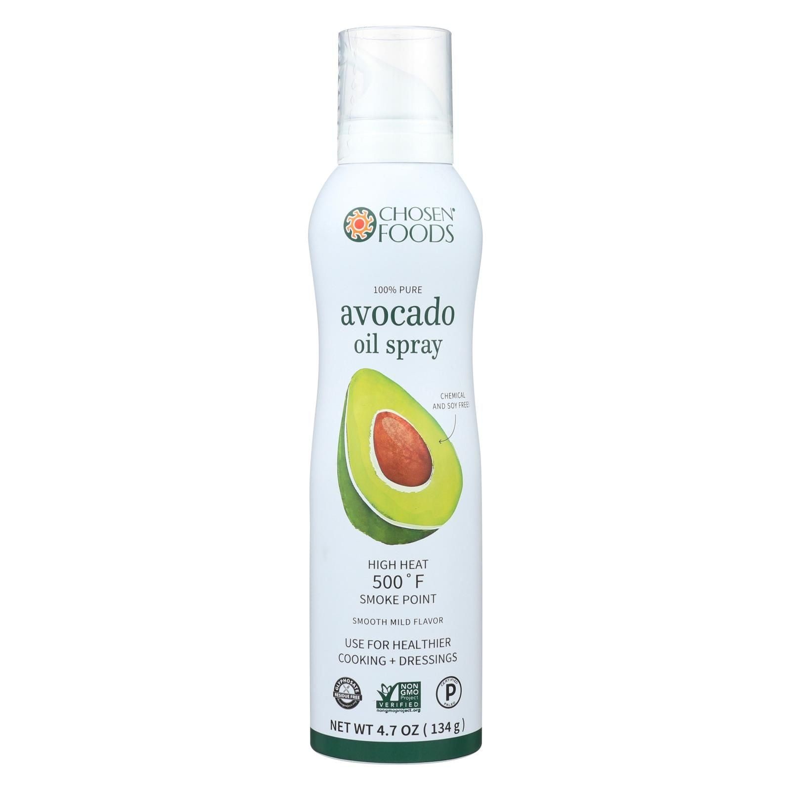 Chosen Foods Avacado Oil - 100%pure - Spry - Case Of 6 - 4.7 Fl Oz image 1