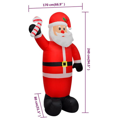 Christmas Inflatable Santa Claus with LEDs 8 ft image 4