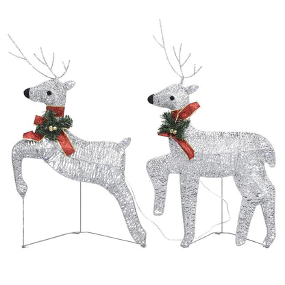 Christmas Reindeers 4 pcs Silver 80 LEDs image 5