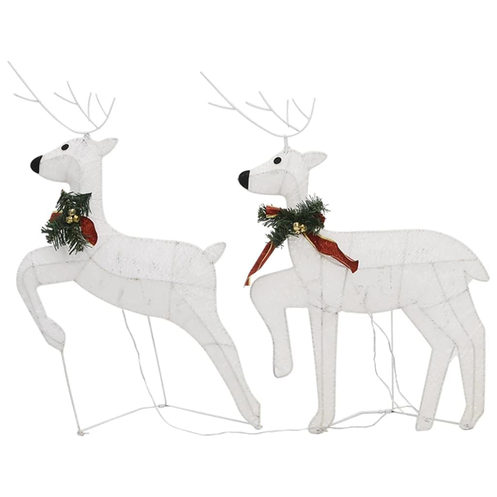 Christmas Reindeers 4 pcs White 80 LEDs image 5