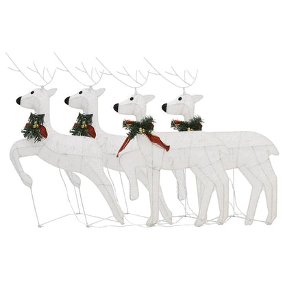 Christmas Reindeers 4 pcs White 80 LEDs image 4