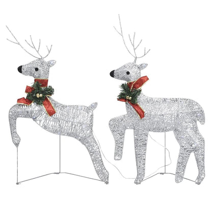 Christmas Reindeers 6 pcs Silver 120 LEDs image 5