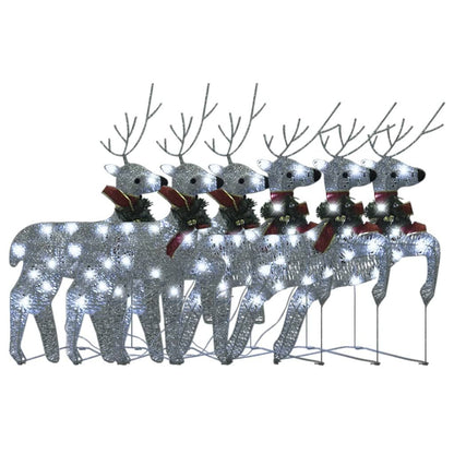 Christmas Reindeers 6 pcs Silver 120 LEDs image 4