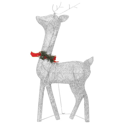 Christmas Reindeers 6 pcs Silver Cold White Mesh image 5