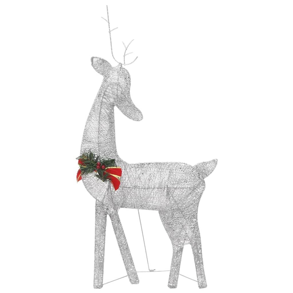 Christmas Reindeers 6 pcs Silver Cold White Mesh image 4