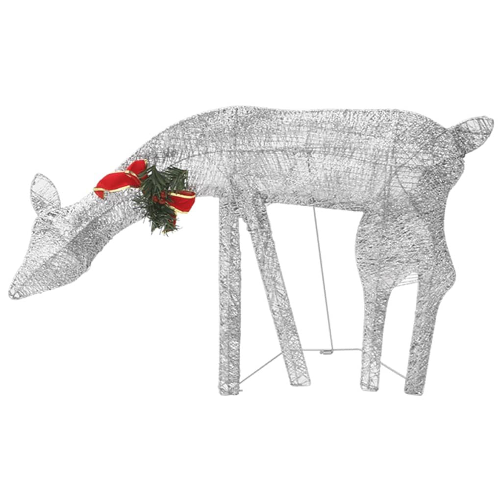 Christmas Reindeers 6 pcs Silver Cold White Mesh image 6