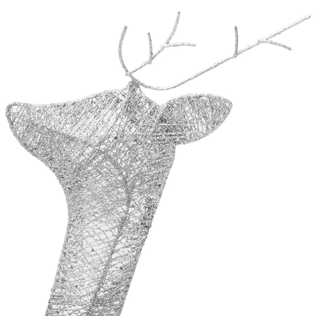 Christmas Reindeers 6 pcs Silver Cold White Mesh image 8
