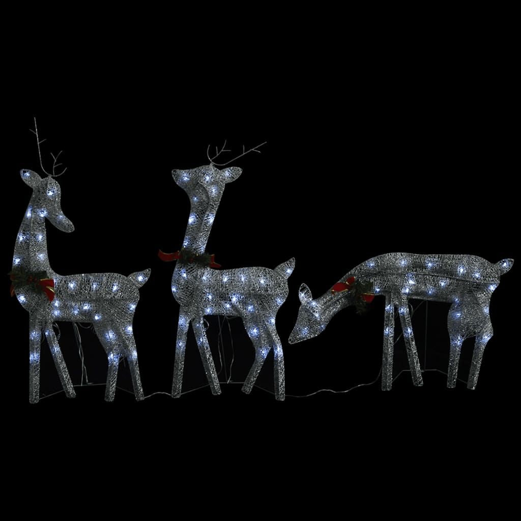 Christmas Reindeers 6 pcs Silver Cold White Mesh image 7