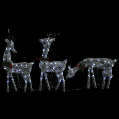 Christmas Reindeers 6 pcs Silver Cold White Mesh image 7