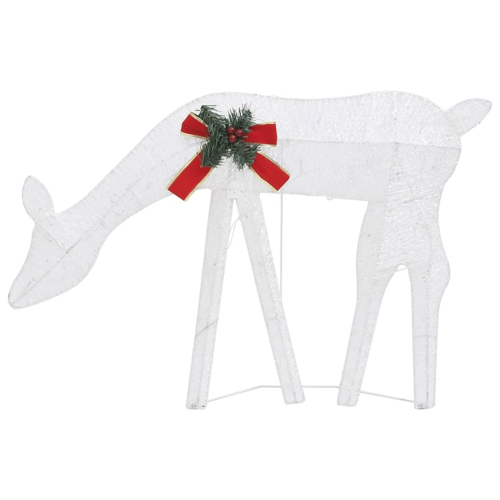 Christmas Reindeers 6 pcs White Cold White Mesh image 7
