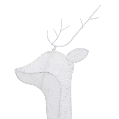 Christmas Reindeers 6 pcs White Cold White Mesh image 8