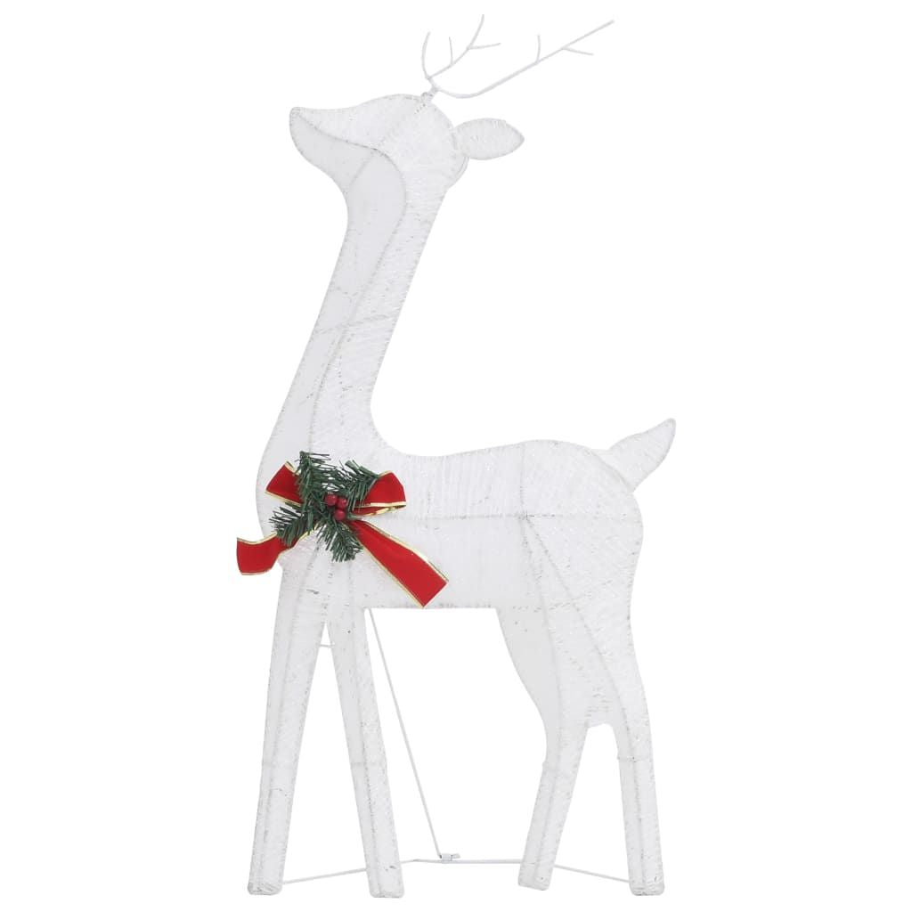 Christmas Reindeers 6 pcs White Cold White Mesh image 6