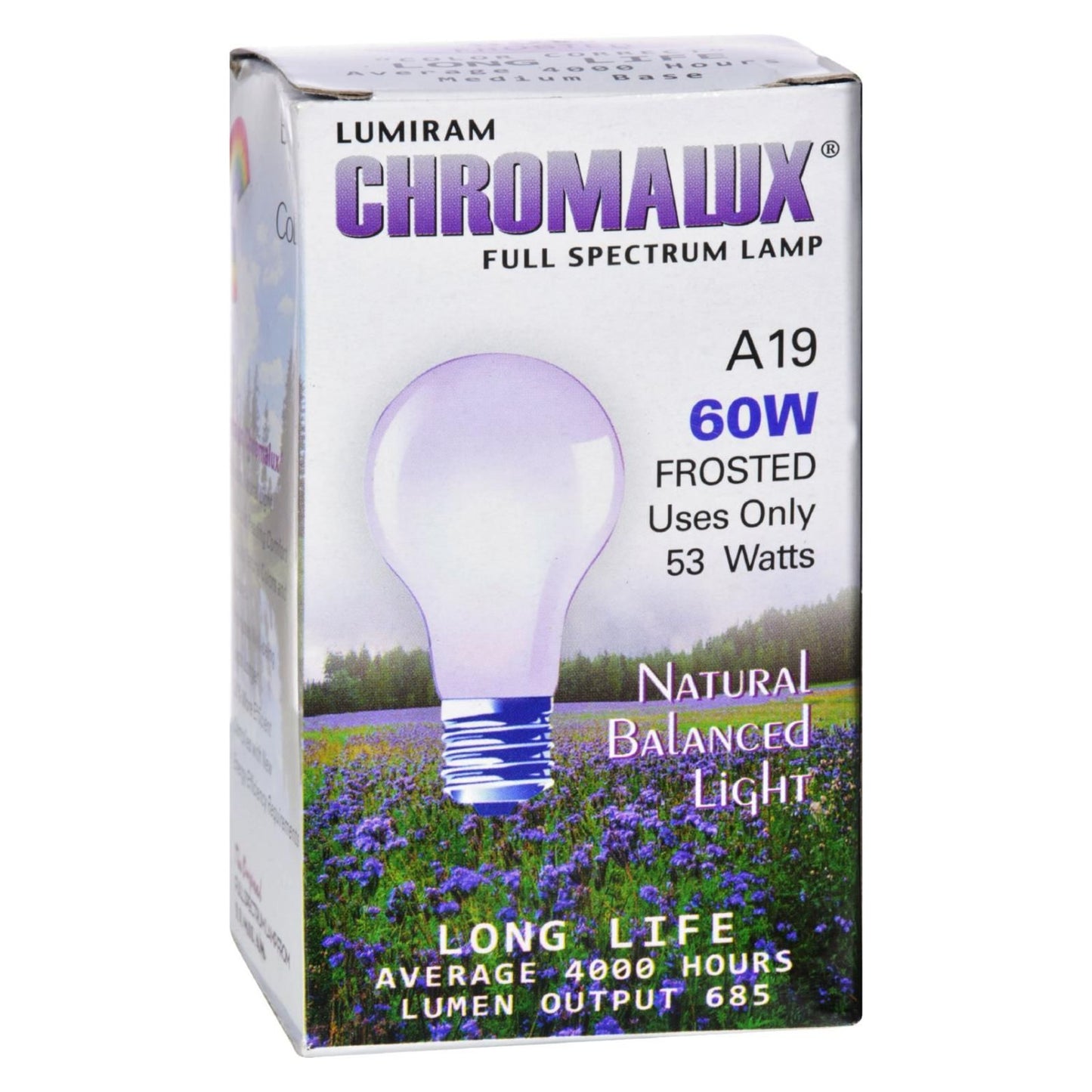 Chromalux Light Bulb Frosted-60w - 1 Bulb image 1