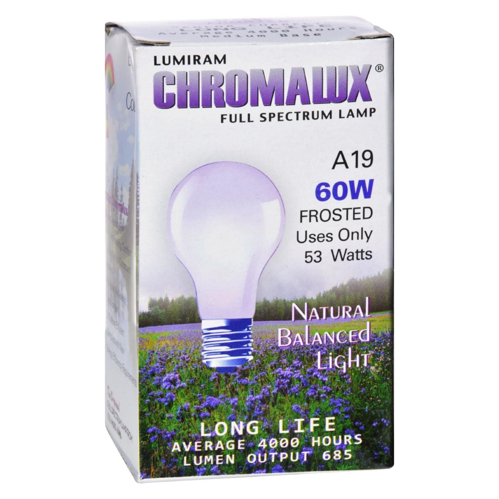 Chromalux Light Bulb Frosted-60w - 1 Bulb image 1