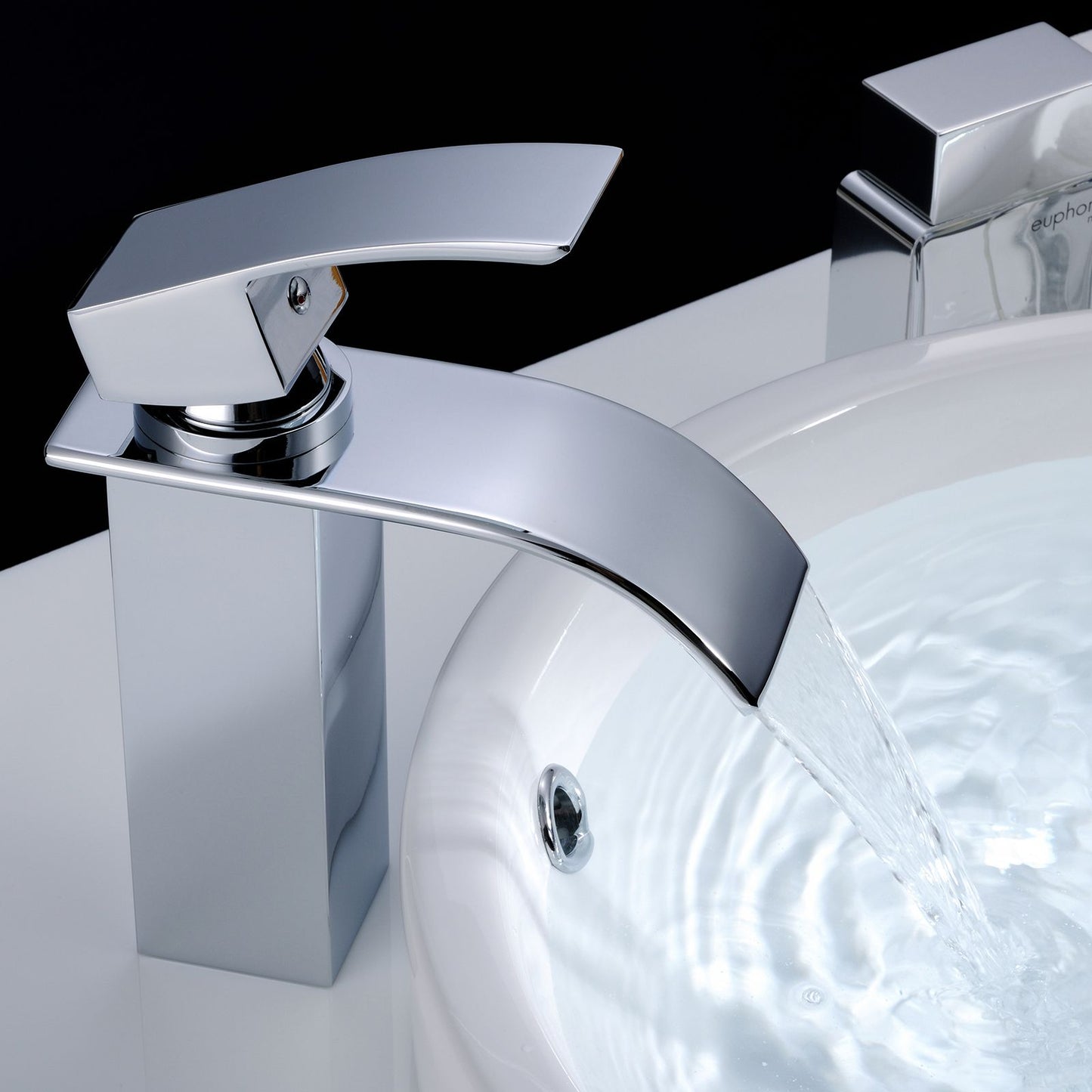 Chrome Bathroom Faucet,Faucet for Bathroom Sink, Single Hole Bathroom Faucet Modern Single Handle Vanity Basin Faucet image 4