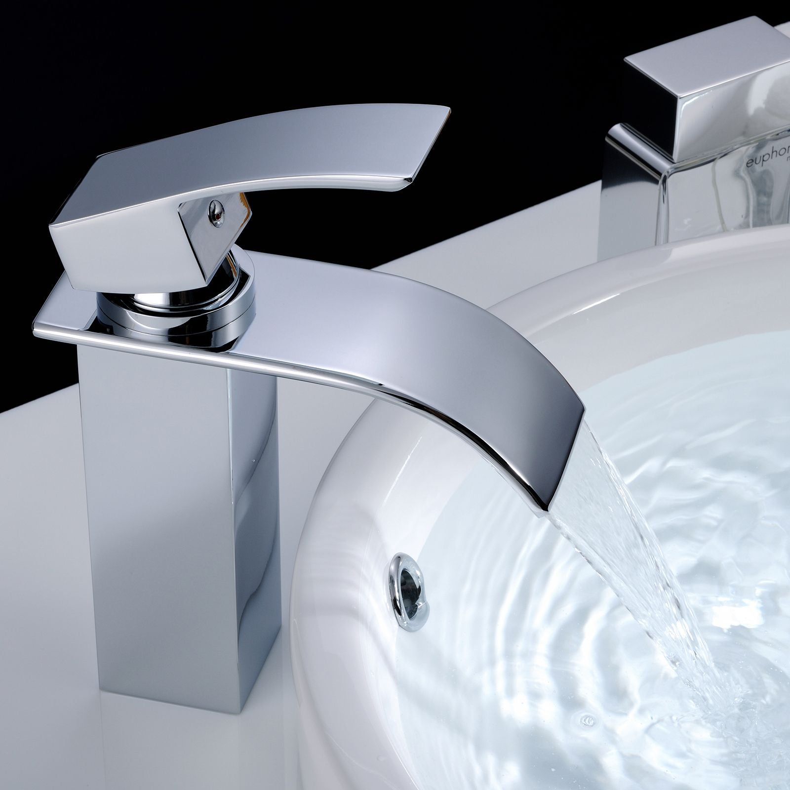 Chrome Bathroom Faucet,Faucet for Bathroom Sink, Single Hole Bathroom Faucet Modern Single Handle Vanity Basin Faucet image 4