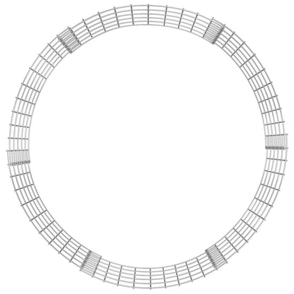 Circular Gabion Pole Galvanized Steel - Close-up of Galvanized Steel Mesh